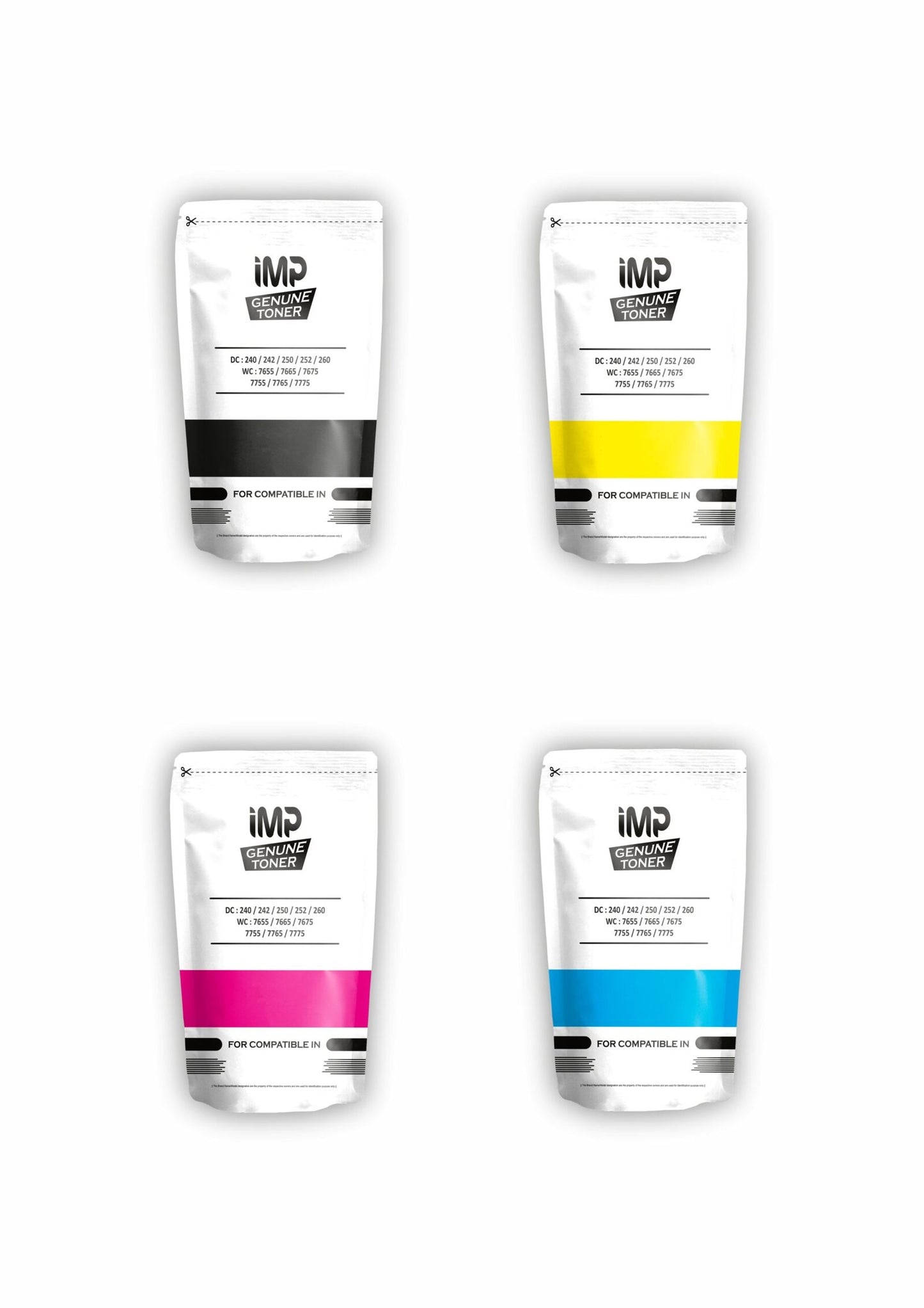 Buy IMP Genuine xerox Toner Powder for use in 550, 560, 570 (700g) (Yellow)