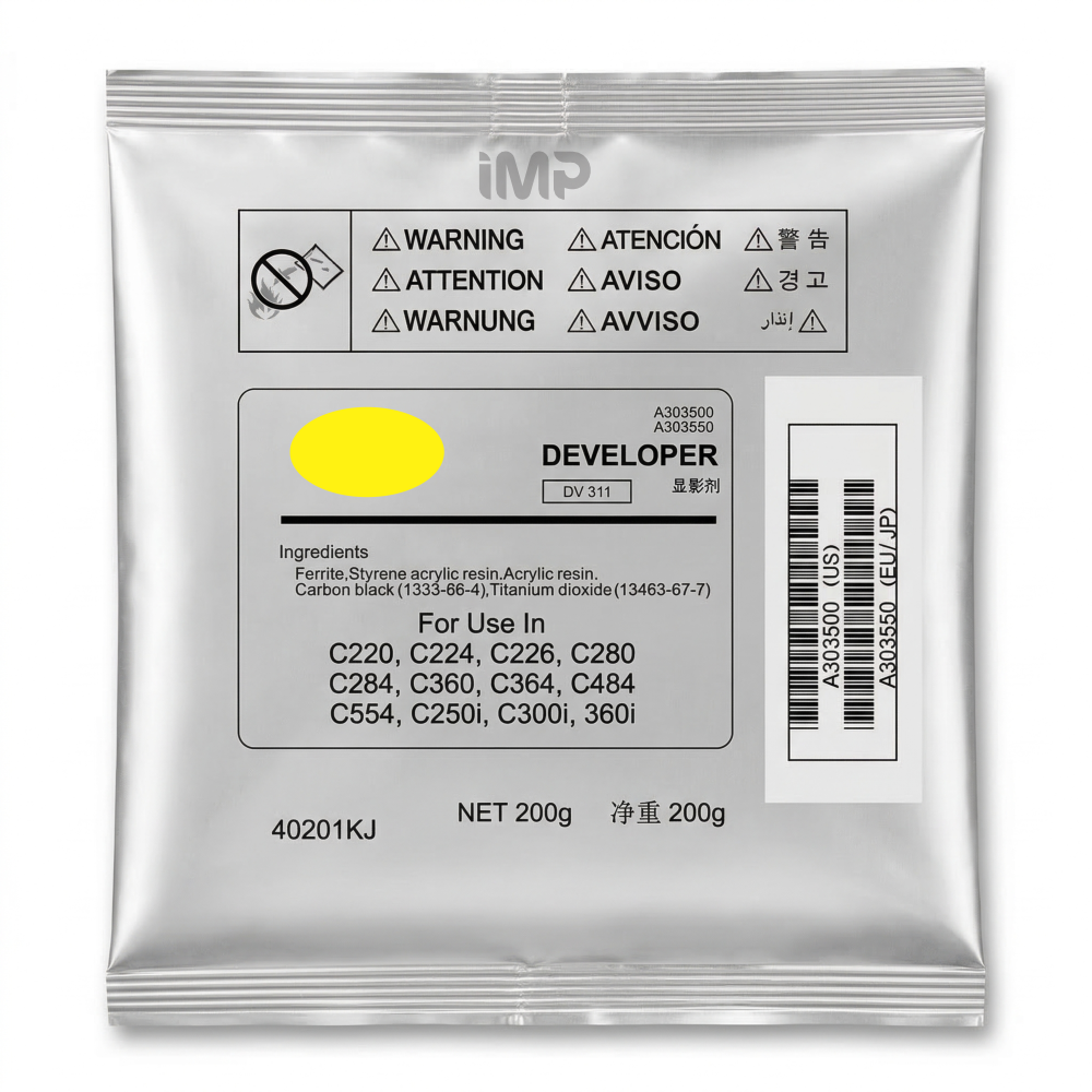 Konica Minolta Bizhub C220 Developer Yellow