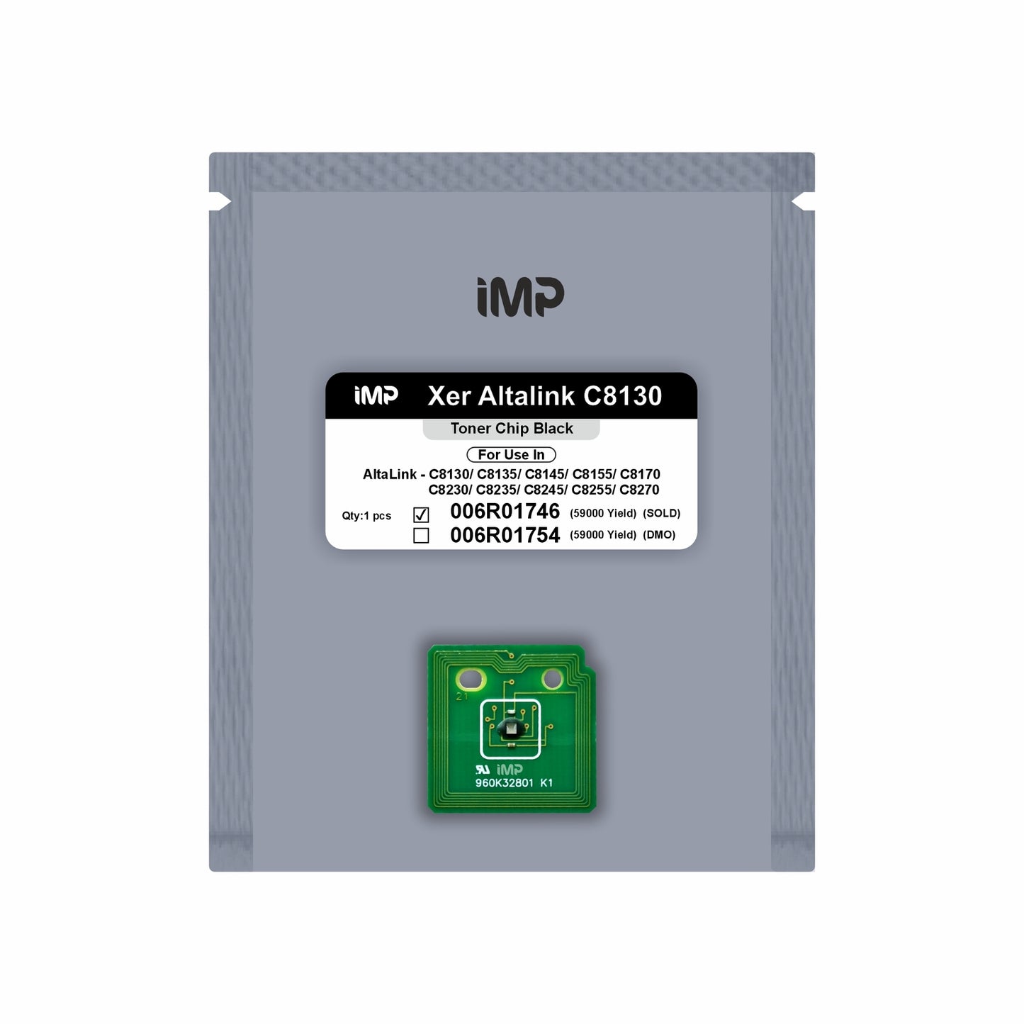 xerox altalink C8130 toner chip Black 006R01746
