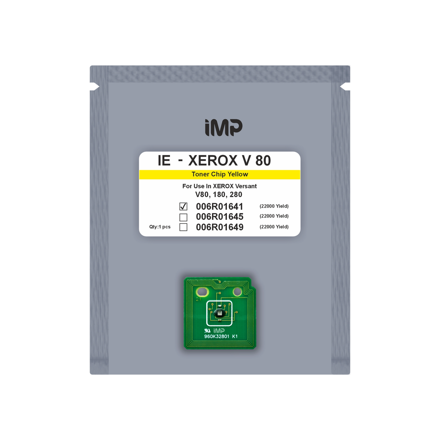 Xerox Versant 80 Toner Chip for Compatible in Versant 180, 280, 2100, 3100, (1 Set)