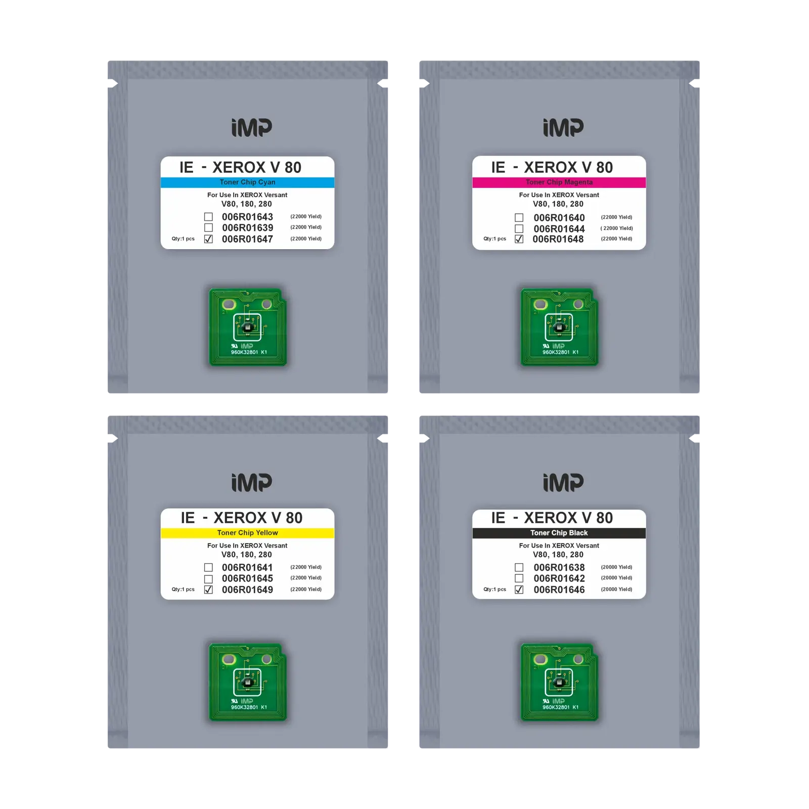 xerox versant 80 set - 006R01646-49