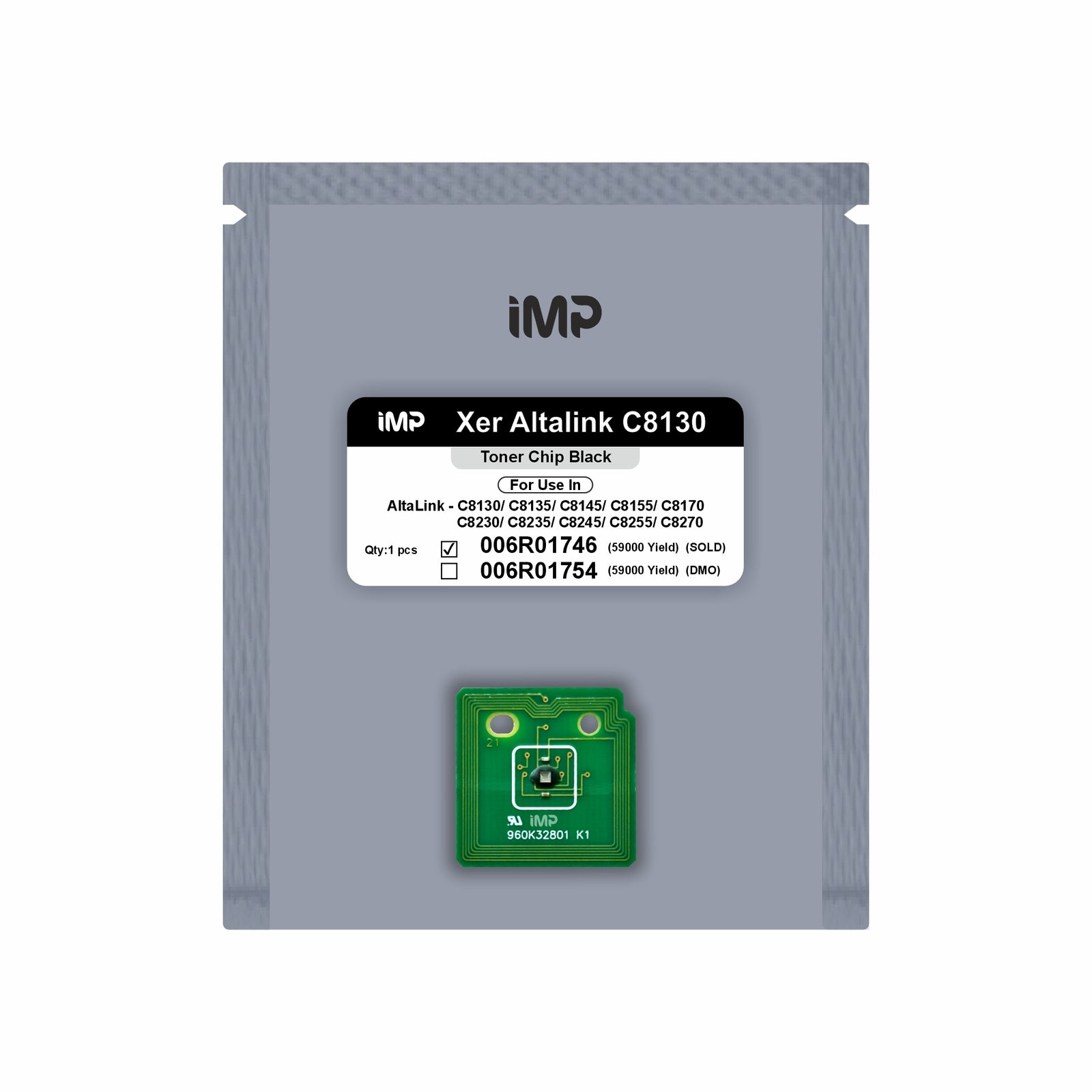 xerox altalink C8130 toner chip Black 006R01746