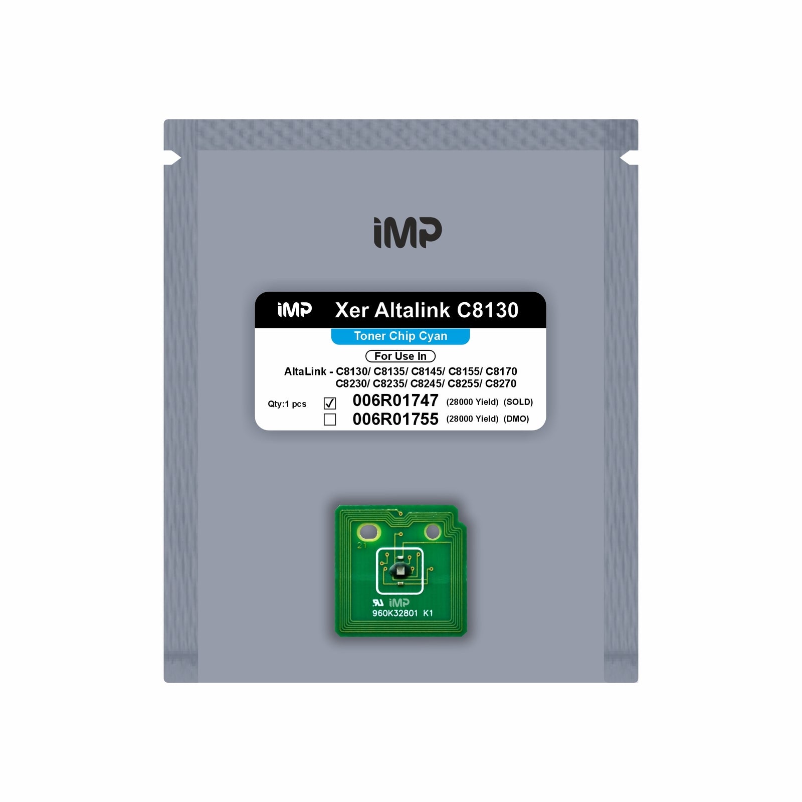 xerox altalink C8130 toner chip Cyan 006R01747