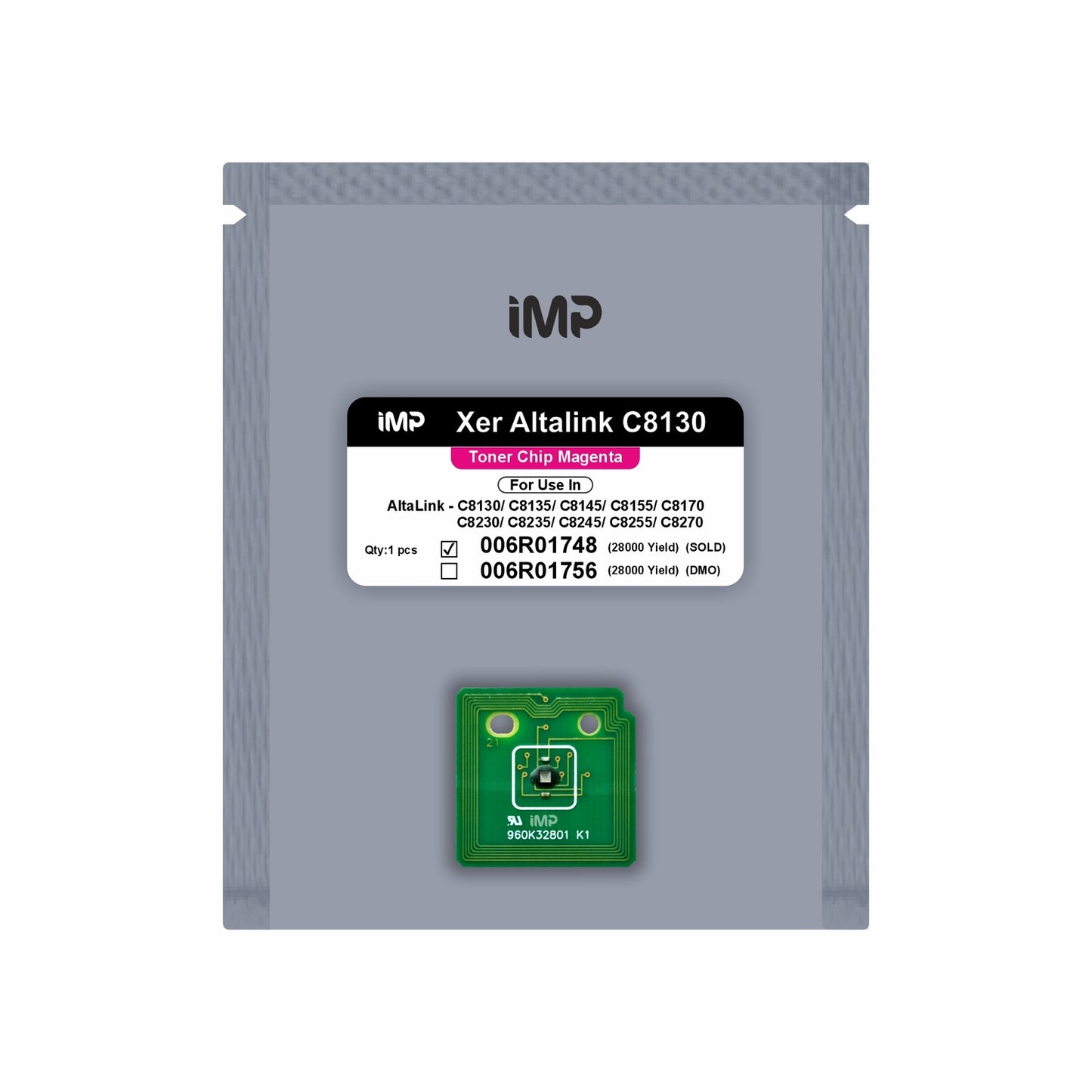 xerox altalink C8130 toner chip Magenta 006R01748
