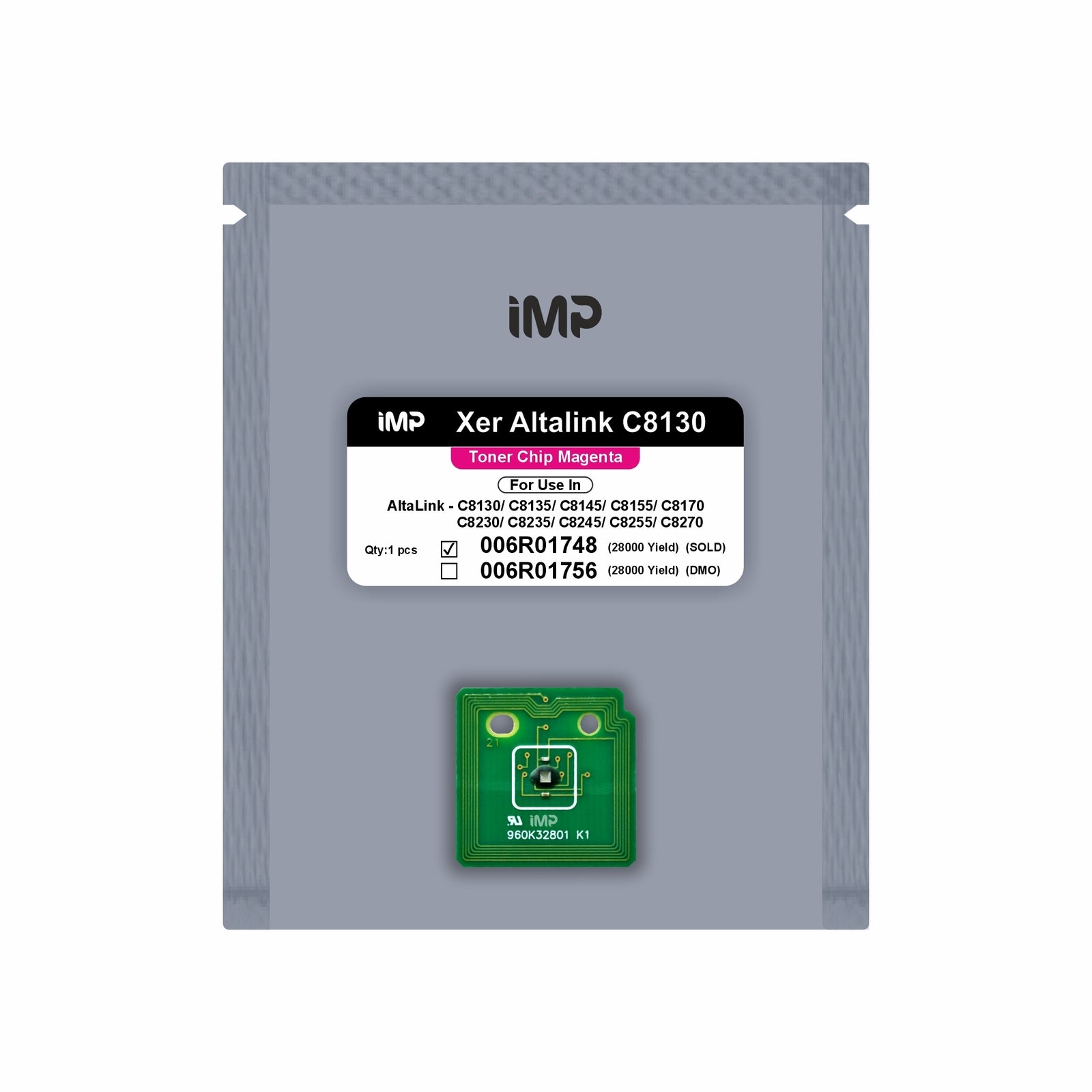 xerox altalink C8130 toner chip Magenta 006R01748