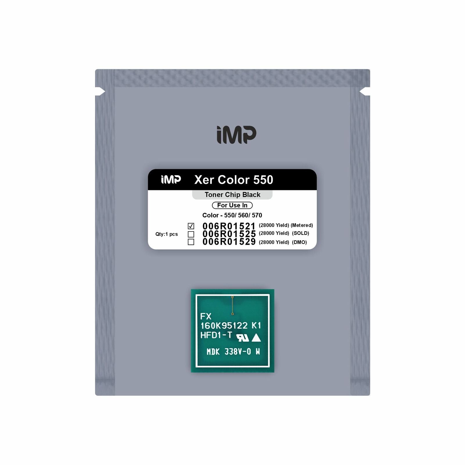 xerox 550 toner chip Black 006R01521