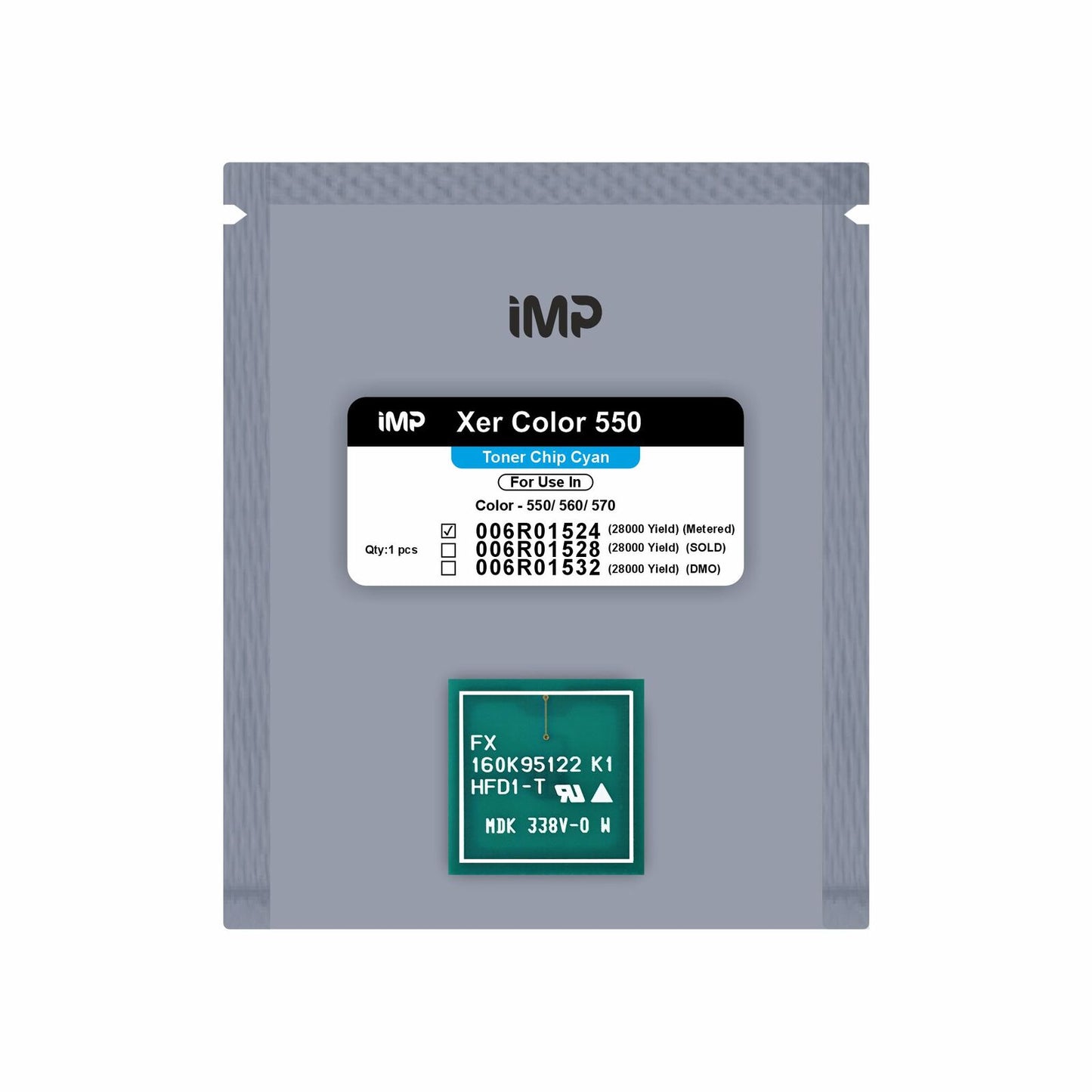 xerox 550 toner chip Cyan 006R01524