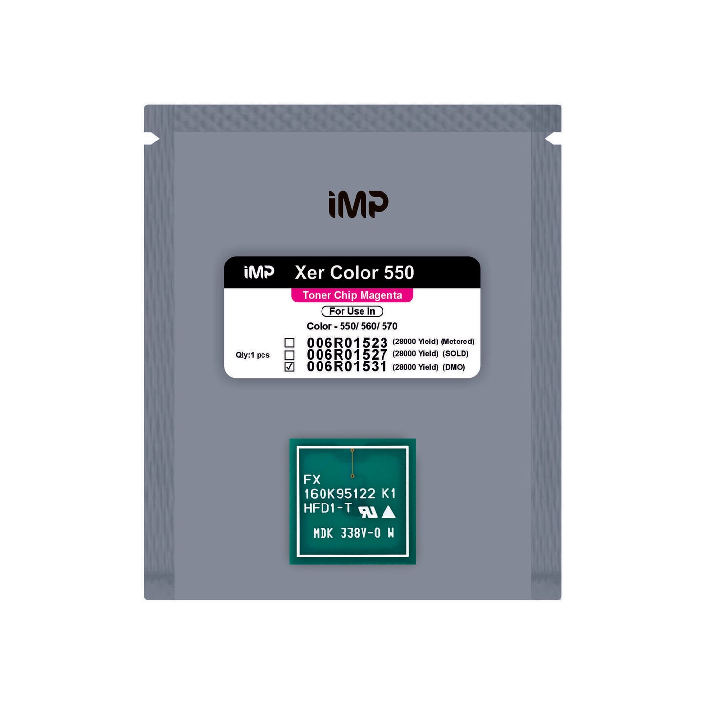 xerox 550 toner chip Magenta 006R01531