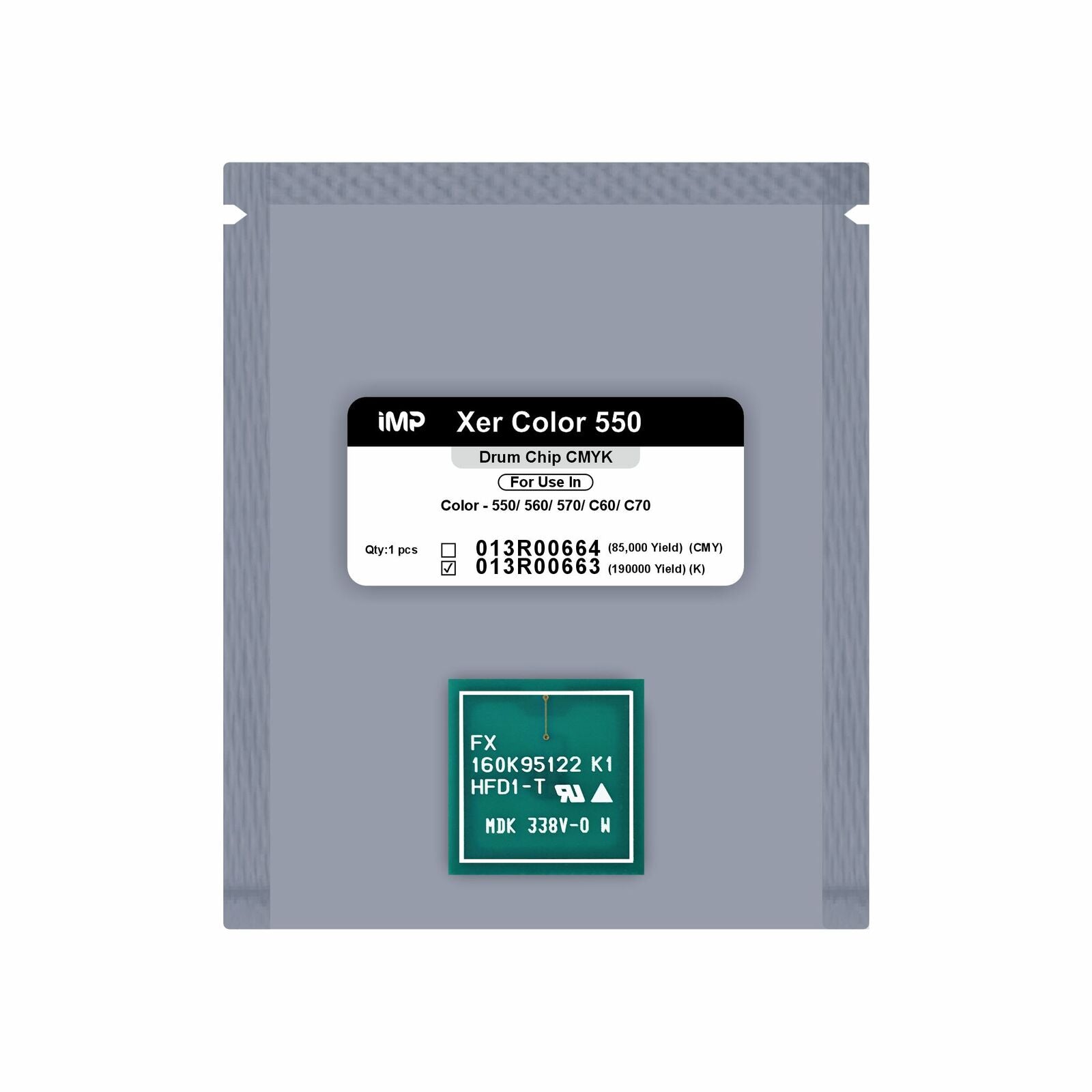 xerox 550 drum chip Black