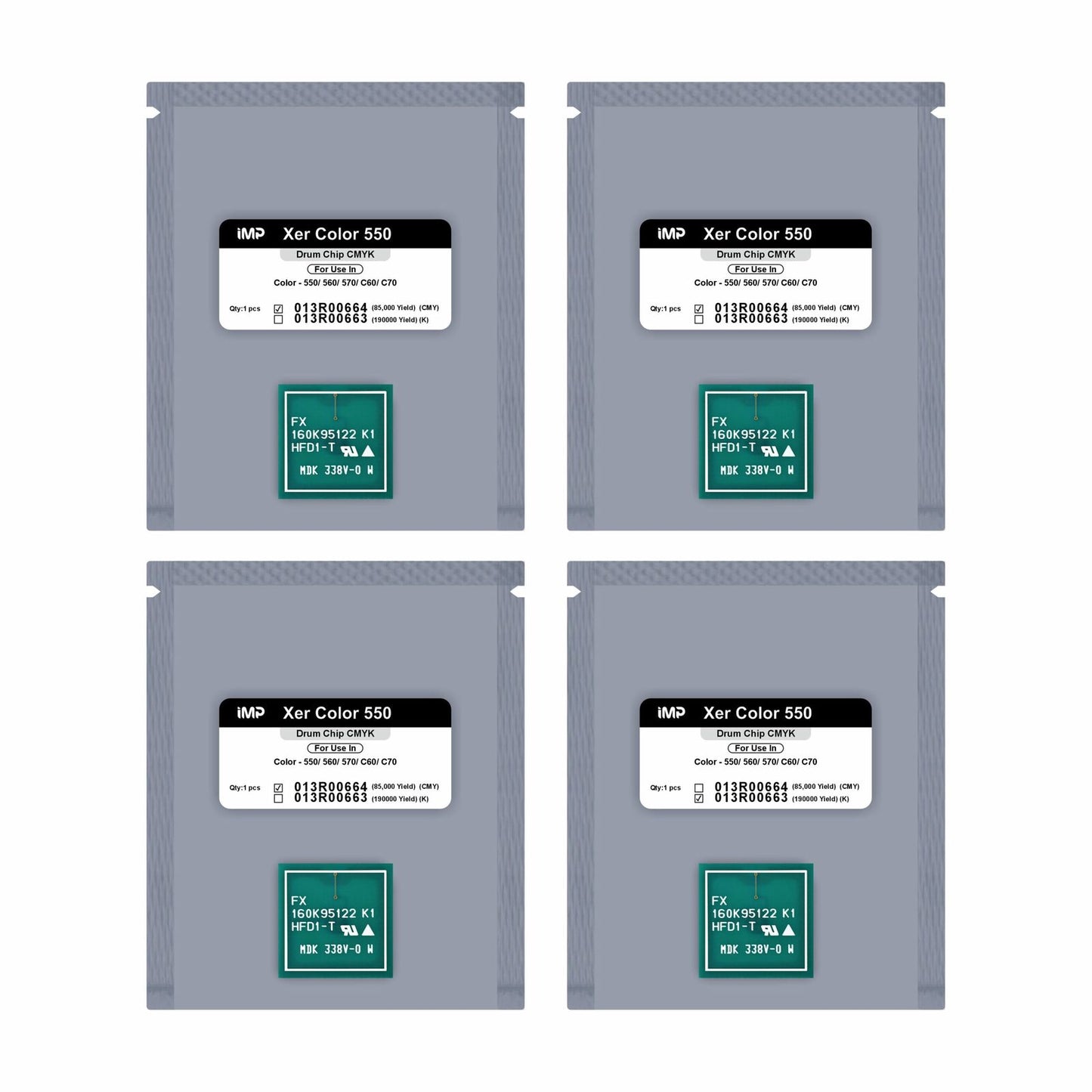 xerox 550 drum chip Set