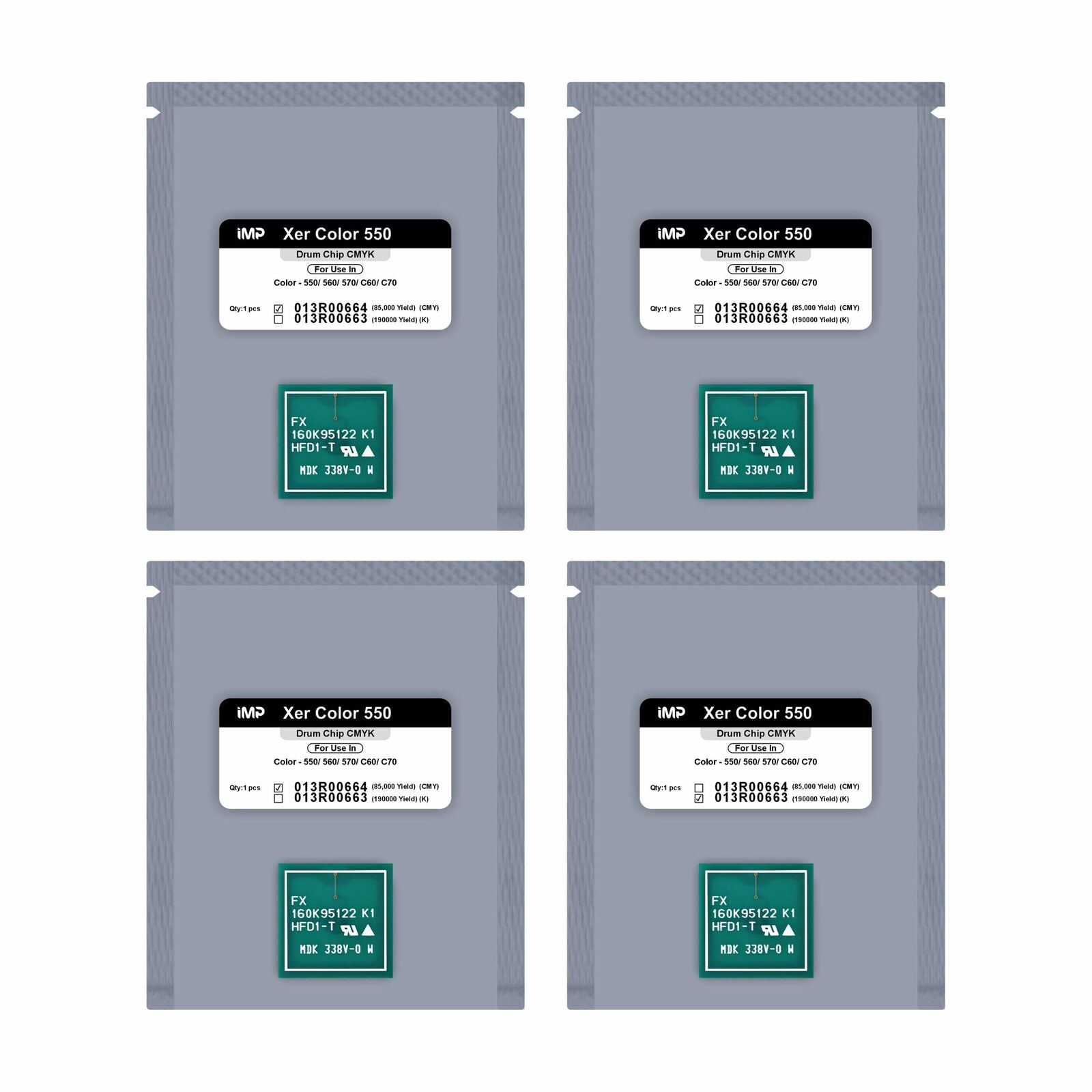 xerox 550 drum chip Set